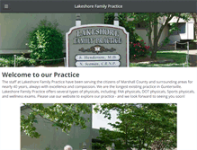 Tablet Screenshot of lakeshorefamilypractice.com